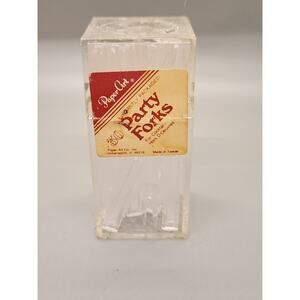 Party Forks Vintage Bar Plastic Set Cocktails Hors D'oeuvres Golf